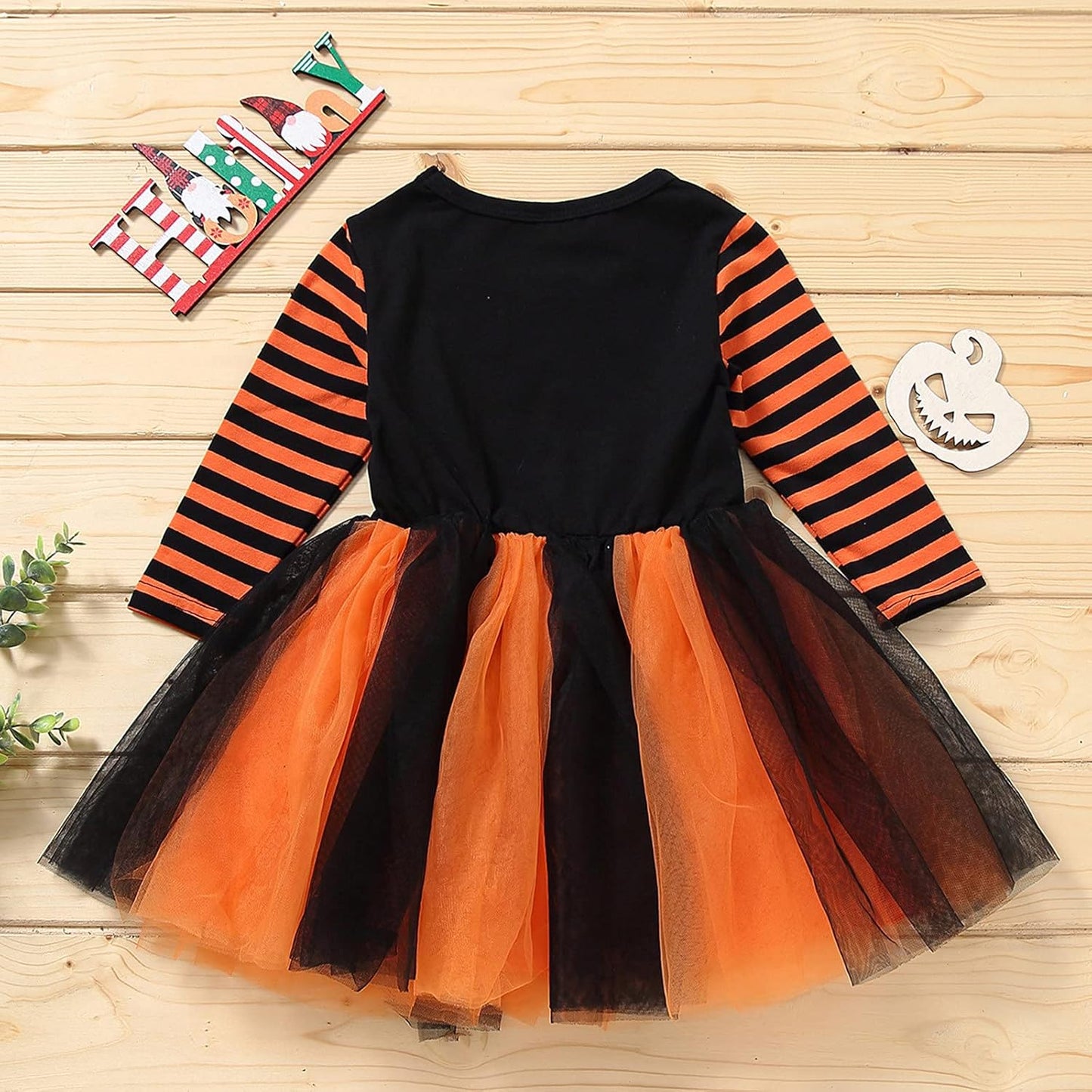 Toddler Baby Kids Girls Halloween Print Patchwork Tulle Princess Dress Clothes,Toddler Girl Fall Dress 18-24M Black